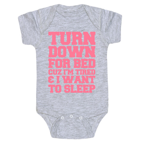 Turn Down For Bed Baby One-Piece