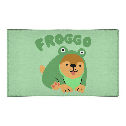 Froggo Doggo Frog Welcome Mat