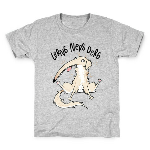 Derpy Dog Borzoi Lerng Ners Derg Kids T-Shirt