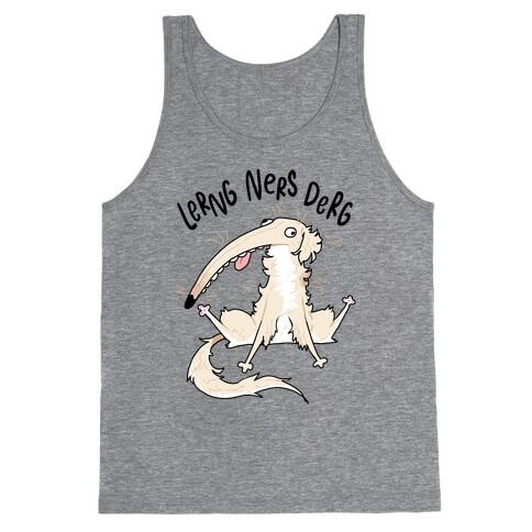 Derpy Dog Borzoi Lerng Ners Derg Tank Top