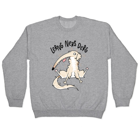 Derpy Dog Borzoi Lerng Ners Derg Pullover