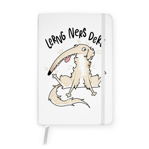 Derpy Dog Borzoi Lerng Ners Derg Notebook