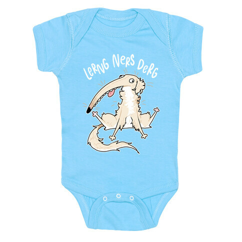 Derpy Dog Borzoi Lerng Ners Derg Baby One-Piece