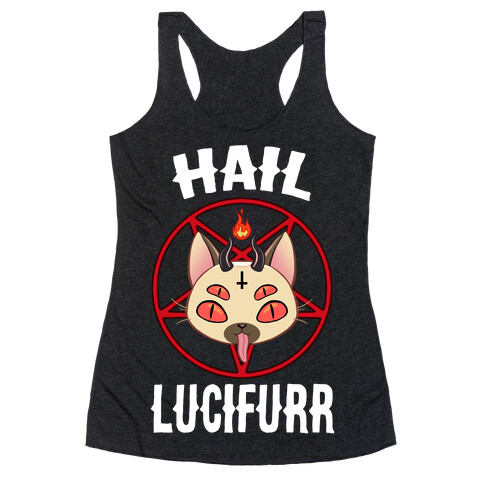 Hail Lucifurr  Racerback Tank Top