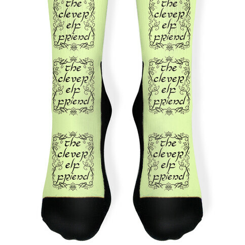 The Clever Elf Friend Sock