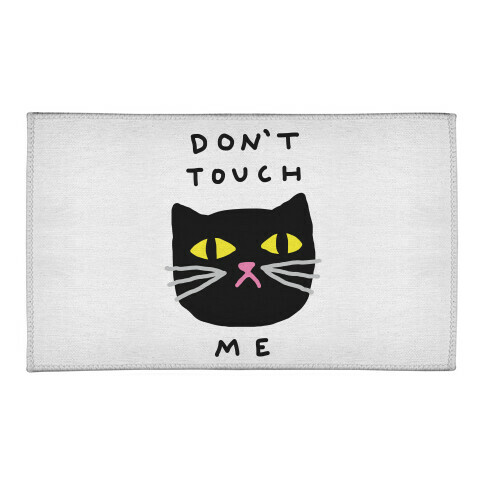 Don't Touch Me Cat Welcome Mat