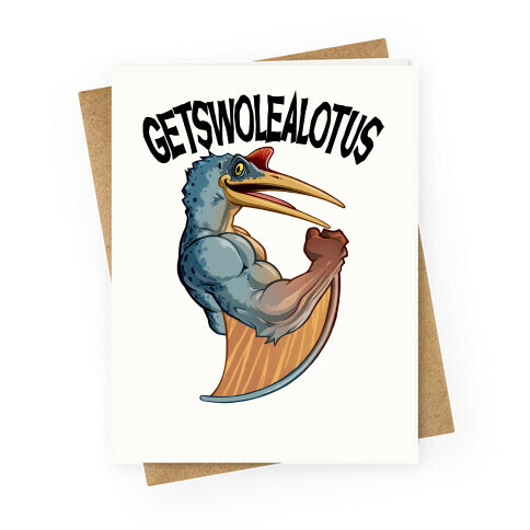 Getswolealotus Greeting Card