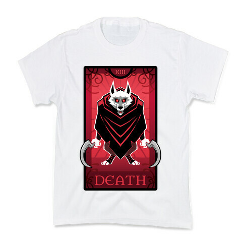 Death Wolf Tarot Kids T-Shirt