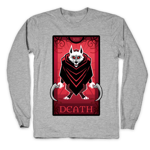Death Wolf Tarot Long Sleeve T-Shirt