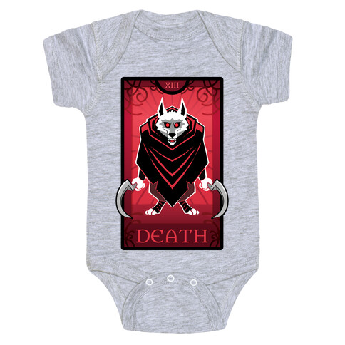 Death Wolf Tarot Baby One-Piece