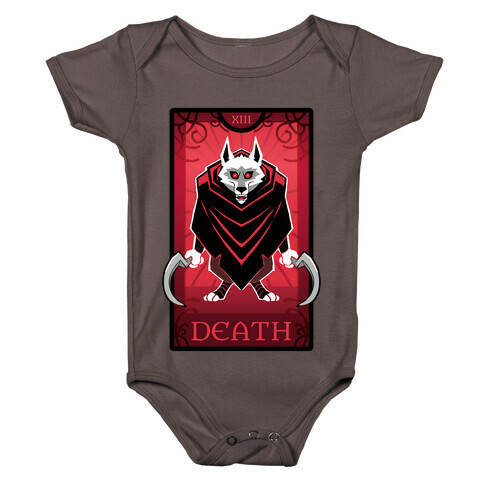 Death Wolf Tarot Baby One-Piece