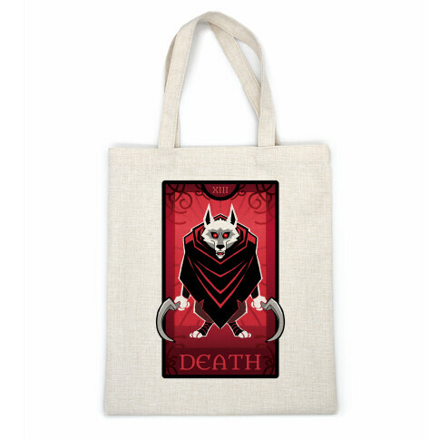 Death Wolf Tarot Casual Tote