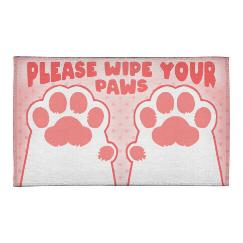 Please Wipe Your Paws Welcome Mat