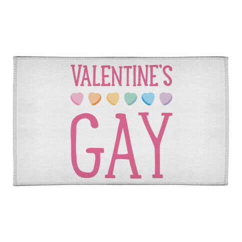 Valentine's Gay Welcome Mat