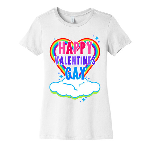 Happy Valentines Gay Womens T-Shirt