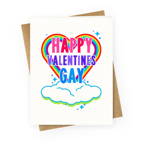 Happy Valentines Gay Greeting Card