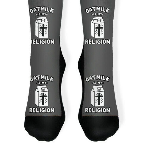 Oatmilk Is My Religion Sock