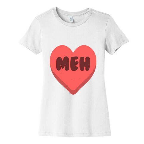 Valentine's Day Heart Meh Womens T-Shirt