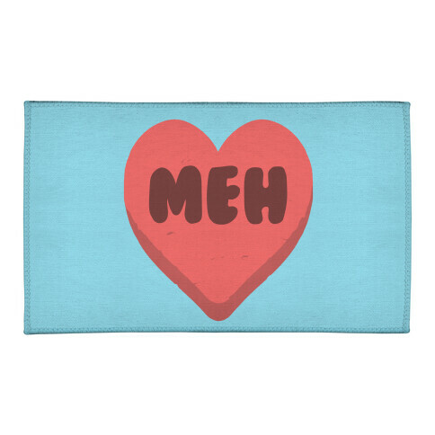 Valentine's Day Heart Meh Welcome Mat