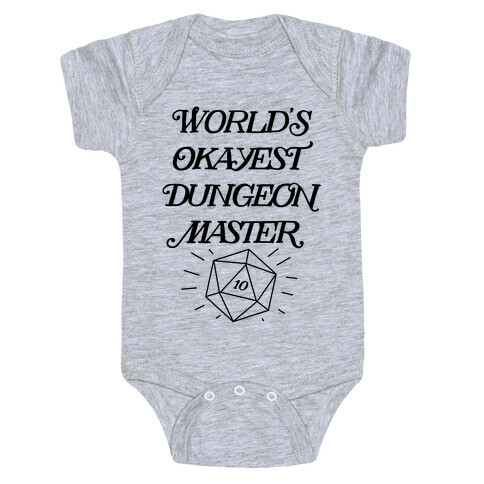 World's Okayest Dungeon Master Baby One-Piece