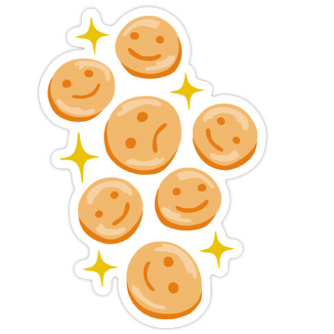 Smiley Fries Die Cut Sticker