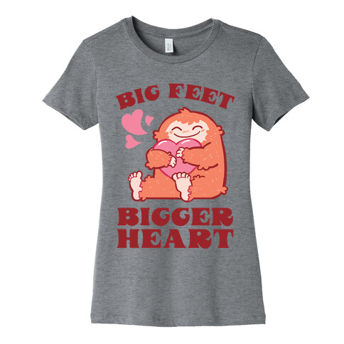 Big Feet, Bigger Heart Womens T-Shirt