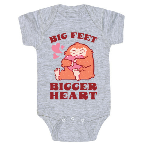 Big Feet, Bigger Heart Baby One-Piece