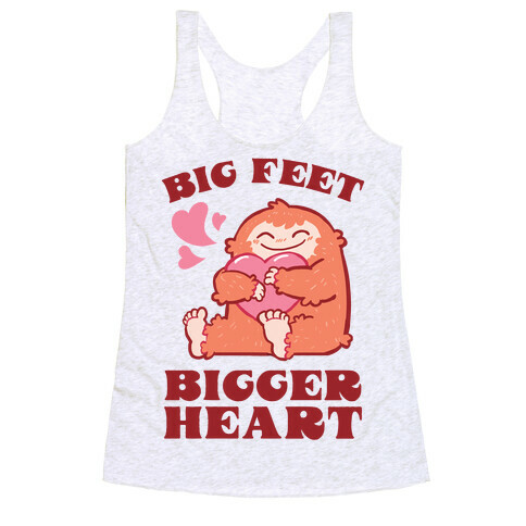 Big Feet, Bigger Heart Racerback Tank Top