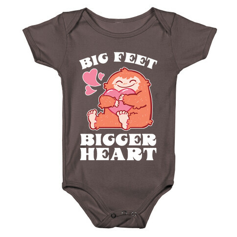 Big Feet, Bigger Heart Baby One-Piece