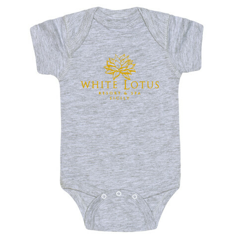 White Lotus Resort Baby One-Piece