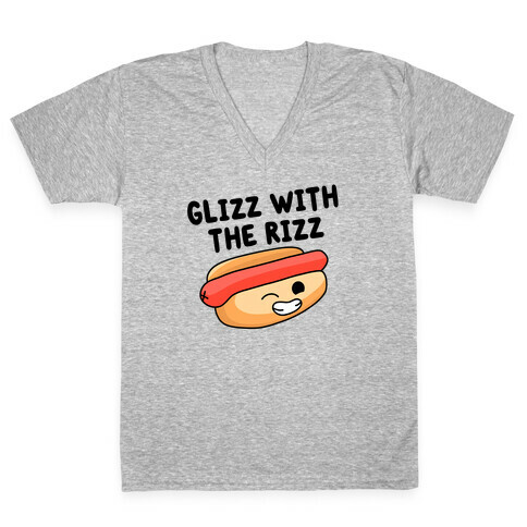 Glizz with the Rizz V-Neck Tee Shirt