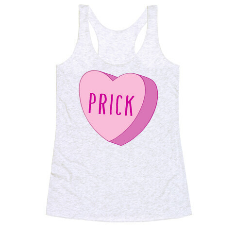 Prick Candy Heart Racerback Tank Top