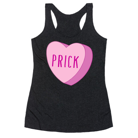 Prick Candy Heart Racerback Tank Top