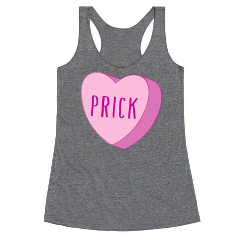 Prick Candy Heart Racerback Tank Top