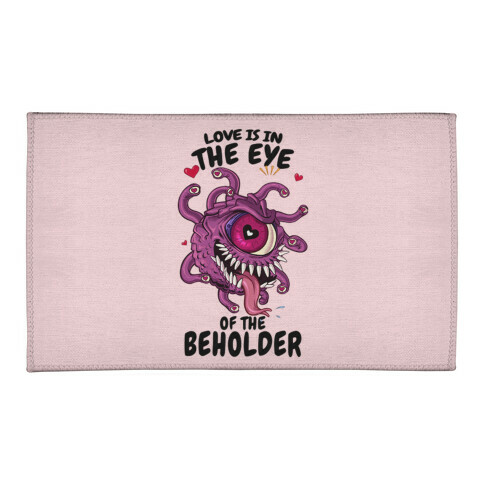 Love Is In The Eye of The Beholder Welcome Mat