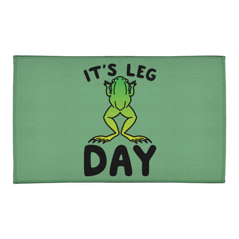 It's Leg Day Frog Parody Welcome Mat