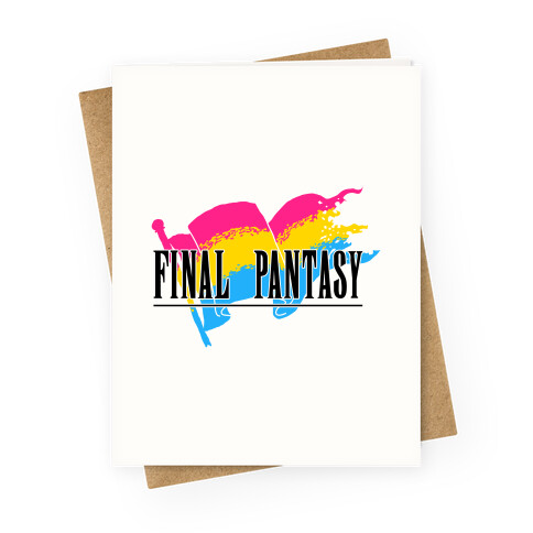 Final Pantasy Greeting Card