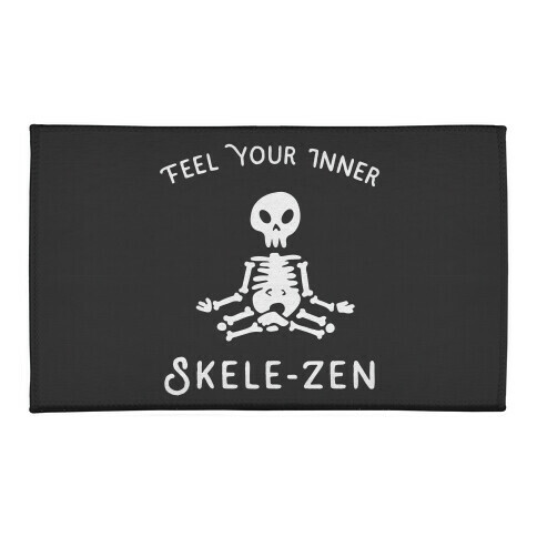 Feel Your Inner Skele-zen Welcome Mat