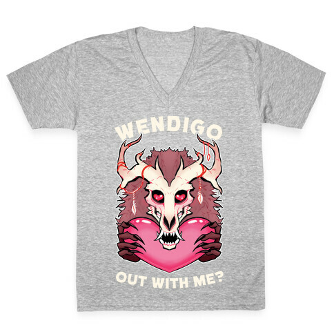 Wendigo Out With Me? V-Neck Tee Shirt