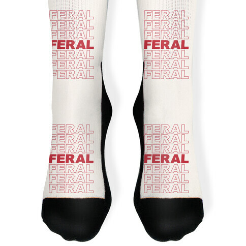 Feral Thank You Bag Parody Sock