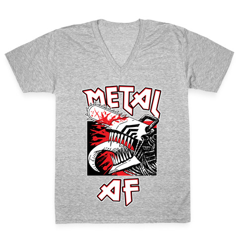 Metal AF V-Neck Tee Shirt