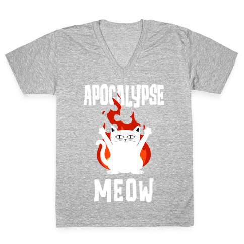 Apocalypse Meow V-Neck Tee Shirt