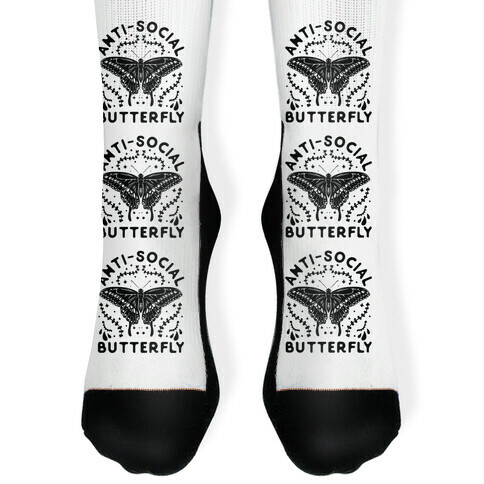 ANTI-SOCIAL BUTTERFLY Sock
