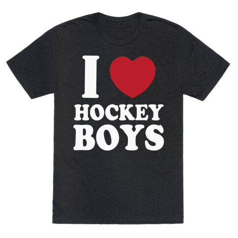 I Love Hockey Boys T-Shirt