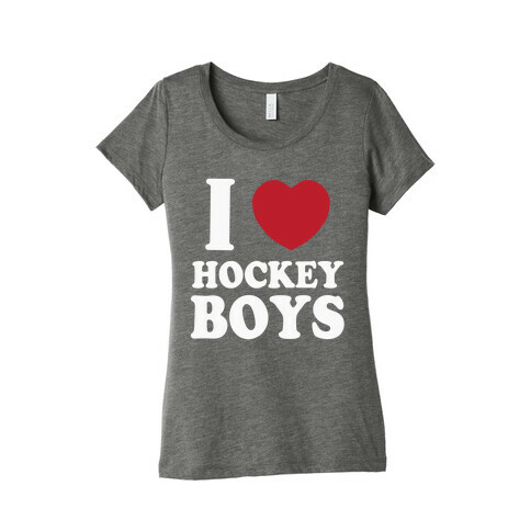I Love Hockey Boys Womens T-Shirt