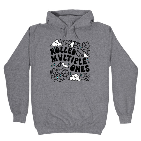 Rolled Multiple Ones Hooded Sweatshirt