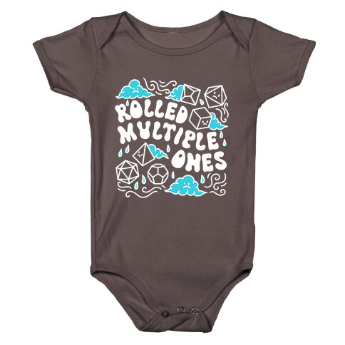 Rolled Multiple Ones Baby One-Piece