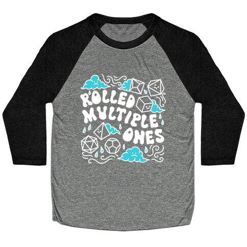 Rolled Multiple Ones Baseball Tee