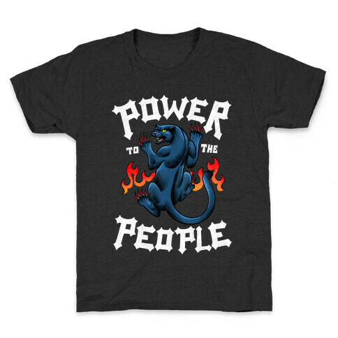 Power to the People Panther Kids T-Shirt