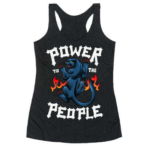 Power to the People Panther Racerback Tank Top